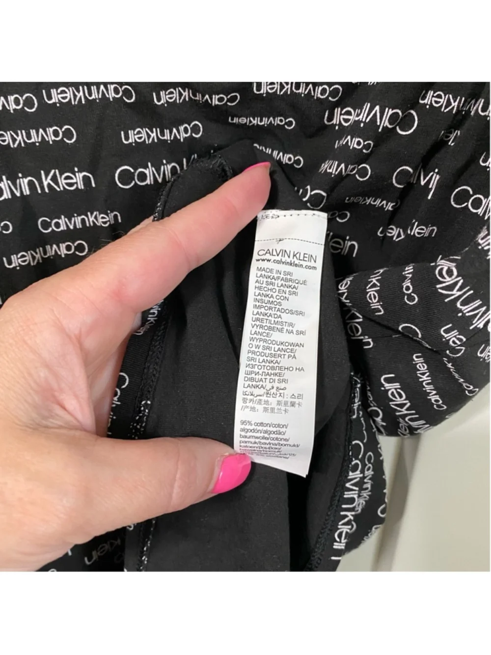 Calvin Klein sleepwear tank top black white size small NWT - Picture 5 of 8